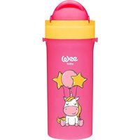 Wee Baby Pipetli Akıtmaz Kulpsuz 6+ Ay 300 ml Alıştırma Bardağı Pembe
