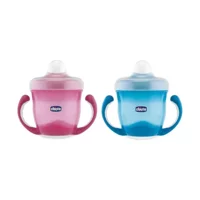 Chicco Akıtmaz Kulplu 12+ Ay 180 ml Alıştırma Bardağı Mavi