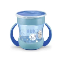 Nuk Akıtmaz Kulplu 160 ml Alıştırma Bardağı Mavi