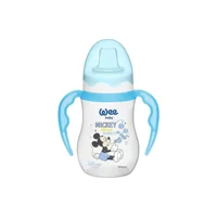 Wee Baby 188 Akıtmaz Kulplu 6+ Ay 250 ml Alıştırma Bardağı Mavi