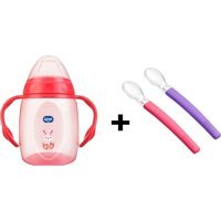 Wee Baby 169 Akıtmaz Kulplu 6+ Ay 250 ml Alıştırma Bardağı Kırmızı
