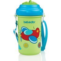 Bebedor Pipetli Akıtmaz Kulpsuz 360 ml Alıştırma Bardağı Yeşil