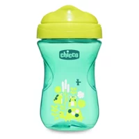 Chicco Akıtmaz Kulplu 12+ Ay 266 ml Alıştırma Bardağı Yeşil