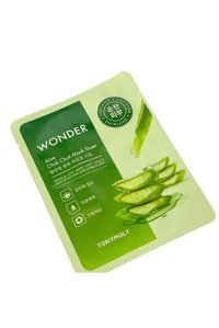 Tonymoly Wonder Chok Chok Aloe Veralı Nemlendiricili Kağıt Yüz Maskesi