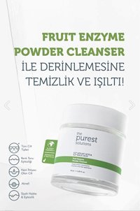 The Purest Solutions Fruit Enzyme Powder Siyah Nokta Karşıtı Toz Kavanoz Yüz Peelingi