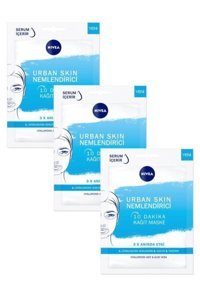 Nivea Urban Skin Nemlendiricili Soyulabilir Kağıt Yüz Maskesi 3 Adet