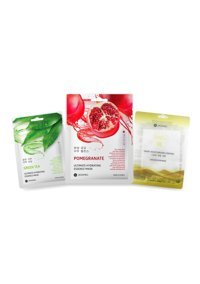 Jkosmec Green Tea-Pomegranate-Solution Snail Nemlendiricili Soyulabilir Kağıt Yüz Maskesi