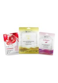 Jkosmec Pomegranate + Snail + Collagen Nemlendiricili Soyulabilir Kağıt Yüz Maskesi 3 Adet