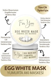 For You Gold Egg White Krem Yüz Maskesi