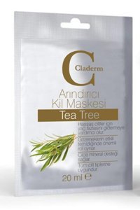 Claderm Tea Tree Killi Nemlendiricili Kağıt Yüz Maskesi 20 ml