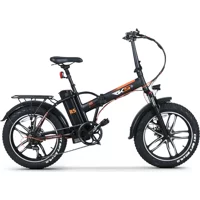 RKS Rs-3 Pro 250 W 45 Km Menzil 7 Vites Katlanır Elektrikli Şehir / Tur Bisiklet Siyah Turuncu