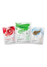 Jkosmec Pomegranate-Snail Aloe Veralı Nemlendiricili Soyulabilir Kağıt Yüz Maskesi