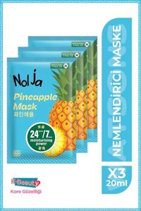 Watsons Nolja Ananas Nemlendiricili Kağıt Yüz Maskesi 3 Adet