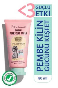 Petite Maison Pembe Kil Killi Nemlendiricili Krem Yüz Maskesi 80 ml