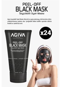 Agiva Siyah Soyulabilir Krem Yüz Maskesi 24x150 ml