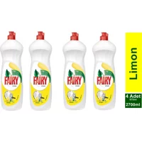 Fairy Limon Kokulu Sıvı El Bulaşık Deterjanı 4x675 ml