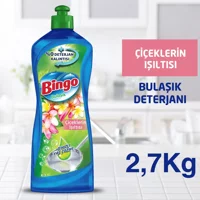 Bingo Çiçeklerin Işıltısı Çiçeksi Kokulu Sıvı El Bulaşık Deterjanı 4x675 ml