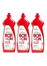 Eti Maden Boron Limon Kokulu Sıvı El Bulaşık Deterjanı 3x650 ml