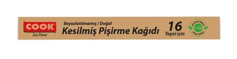 Cook Kesilmiş Doğal Pişirme Kağıdı 16 Adet