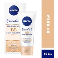 Nivea Tüm Ciltler İçin Suya Dayanıklı Işıltılı BB Krem Açık Ton