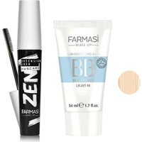 Farmasi All In One Tüm Ciltler İçin Suya Dayanıklı Sivilce Yapmayan BB Krem Açık Ton + Zen Maskara Set