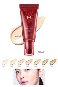 Missha M Perfect Cover No. 21 Karma Ciltler İçin Suya Dayanıklı Su Bazlı BB Krem Açık Ton