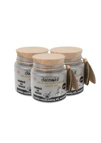 Dermokil Kömürlü Killi Krem Yüz Maskesi 3x220 ml