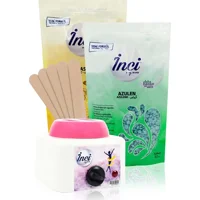 İnci 1+1 Boncuk Ağda Makinesi + 2xAzulen Naturel Boncuk Ağda + Spatula