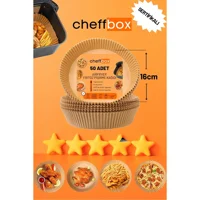 Cheff Box Yuvarlak Aifryer Pişirme Kağıdı 50 Adet
