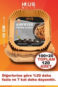 Haus Mark Kare Aifryer Pişirme Kağıdı 120 Adet