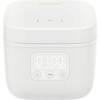 Xinhang Mini 400 W Paslanmaz Çelik 1.6 lt Hazneli Dokunmatik Zamanlayıcılı Buharlı Pişirici Beyaz