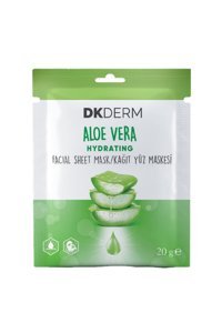 Dkderm Hydrating Aloe Veralı Nemlendiricili Kağıt Yüz Maskesi 20 gr