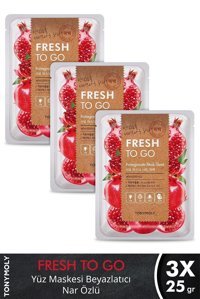 Tonymoly Fresh To Go Nar Kağıt Yüz Maskesi 3 Adet