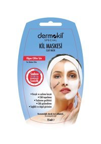 Dermokil Olgun Ciltler İçin Killi Soyulabilir Kağıt Yüz Maskesi 15 ml