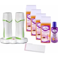 Vivol 2+1 Roll-On Ağda Makinesi + 4xNaturel Kartuş Ağda + Ağda Bezi + Temizleme Yağı
