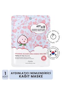 Esfolio Hyalüronik Asit ve Şeftali Nemlendiricili Kağıt Yüz Maskesi