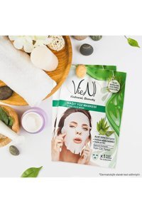 Vien Natural Beauty Aloe Veralı Nemlendiricili Kağıt Yüz Maskesi 25 gr