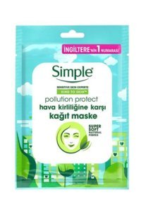 Simple Kind To Skin Aloe Veralı Nemlendiricili Kağıt Yüz Maskesi 21 ml