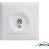 Almera Çerçeveli Sıva Altı Tekli Priz Beyaz