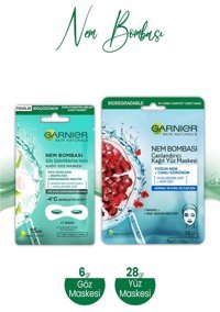 Garnier Canlandırıcı Nemlendiricili Kağıt Yüz Maskesi 28 gr+6 gr