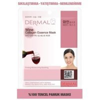 Dermal Wine Collagen Nemlendiricili Soyulabilir Kağıt Yüz Maskesi