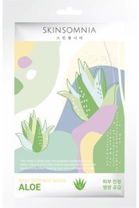 Skinsomnia Aloe Real Aloe Veralı Nemlendiricili Kağıt Yüz Maskesi