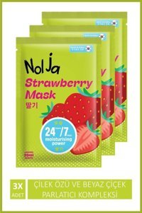 Watsons Nolja Çilek Nemlendiricili Kağıt Yüz Maskesi 3 Adet