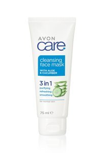 Avon Care Salatalık Ve Aloe Içeren Ferahlatıcı Aloe Veralı Nemlendiricili Jel Yüz Maskesi 75 ml