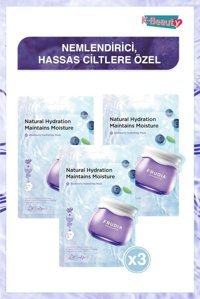 Frudia Blueberry Nemlendiricili Kağıt Yüz Maskesi 3 Adet
