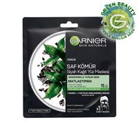 Garnier Saf Kömür Siyah Parlama Karşıtı Kağıt Yüz Maskesi