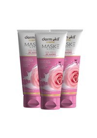 Dermokil Gül Özlü Aloe Veralı Nemlendiricili Jel Yüz Maskesi 3x75 ml
