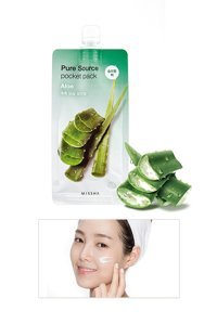 Missha Pocket Pack Aloe Veralı Nemlendiricili Jel Yüz Maskesi 10 ml