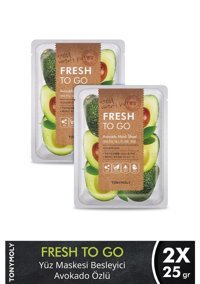 Tonymoly Fresh To Go Avokado Nemlendiricili Kağıt Yüz Maskesi 2 Adet