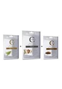 Claderm Tea Tree-Pure-Coffee Killi Nemlendiricili Krem Yüz Maskesi 3x20 ml